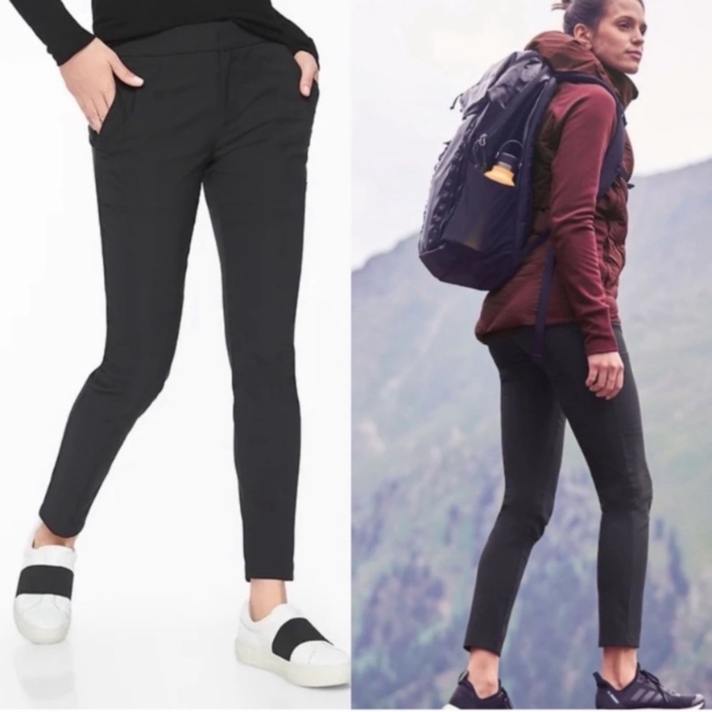 Athleta‎ Wander Stash Skinny Pants Black 353676